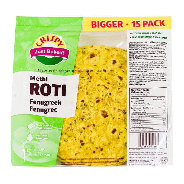 Crispy Rice Roti Crispy Methi Roti – Fenugreek - labaik.ca